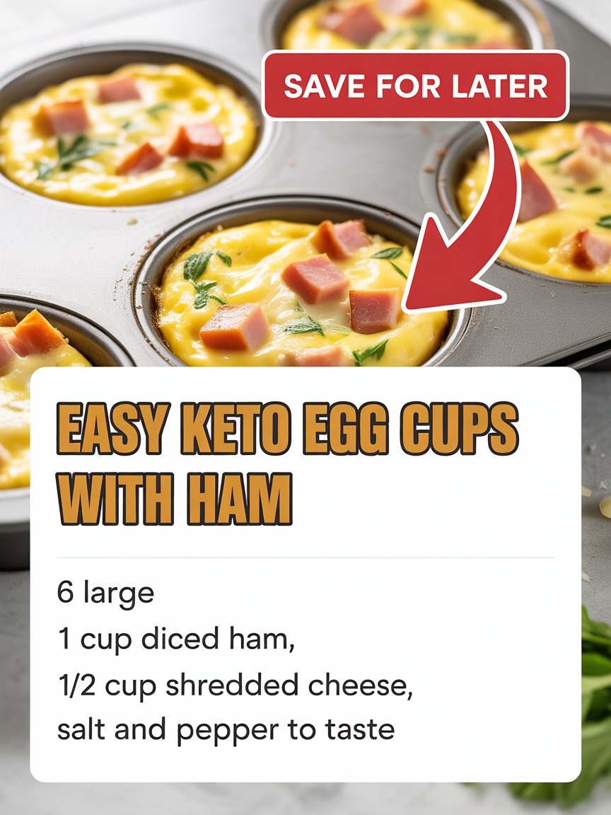 Easy Keto Egg Cups with Ham