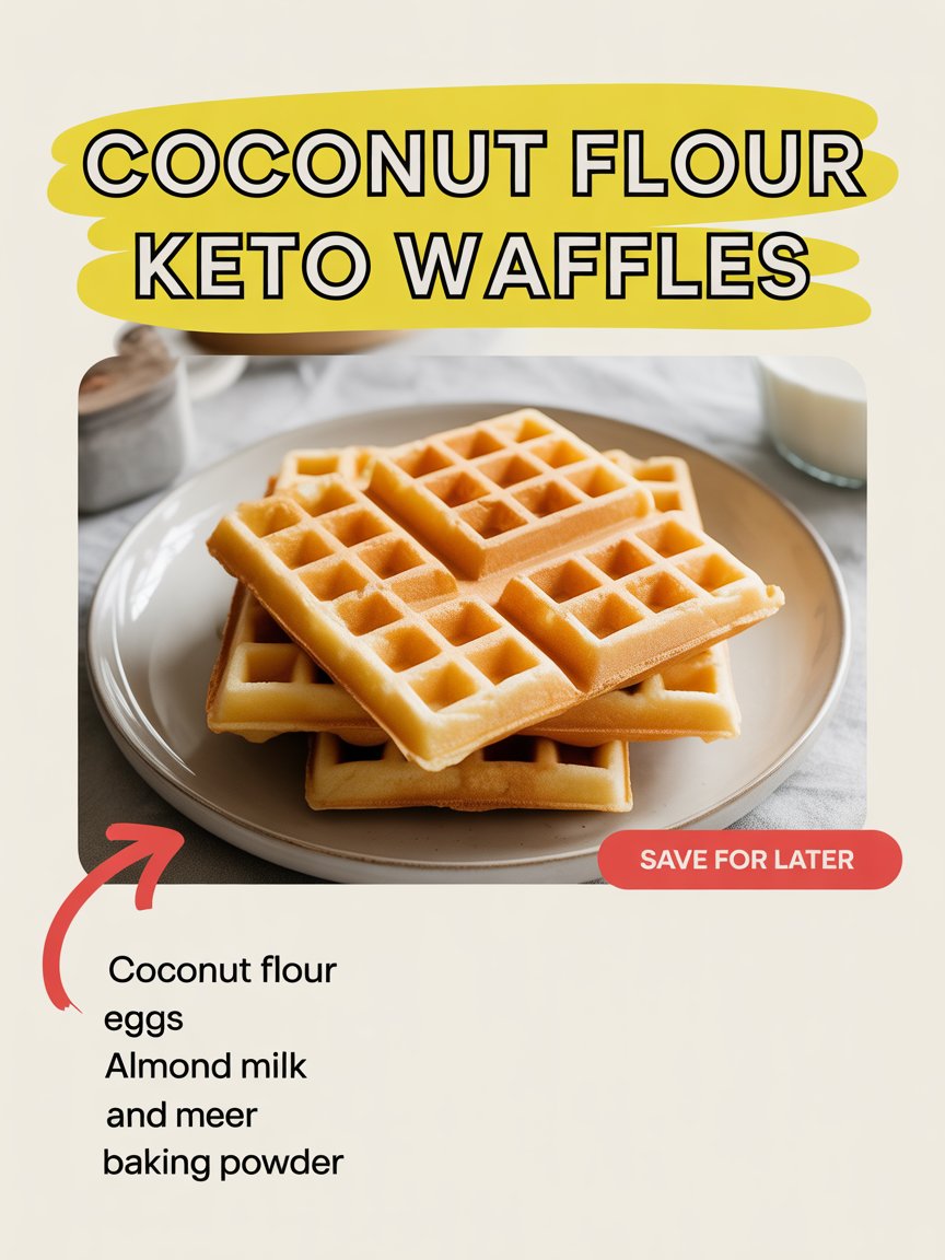 Coconut Flour Keto Waffles
