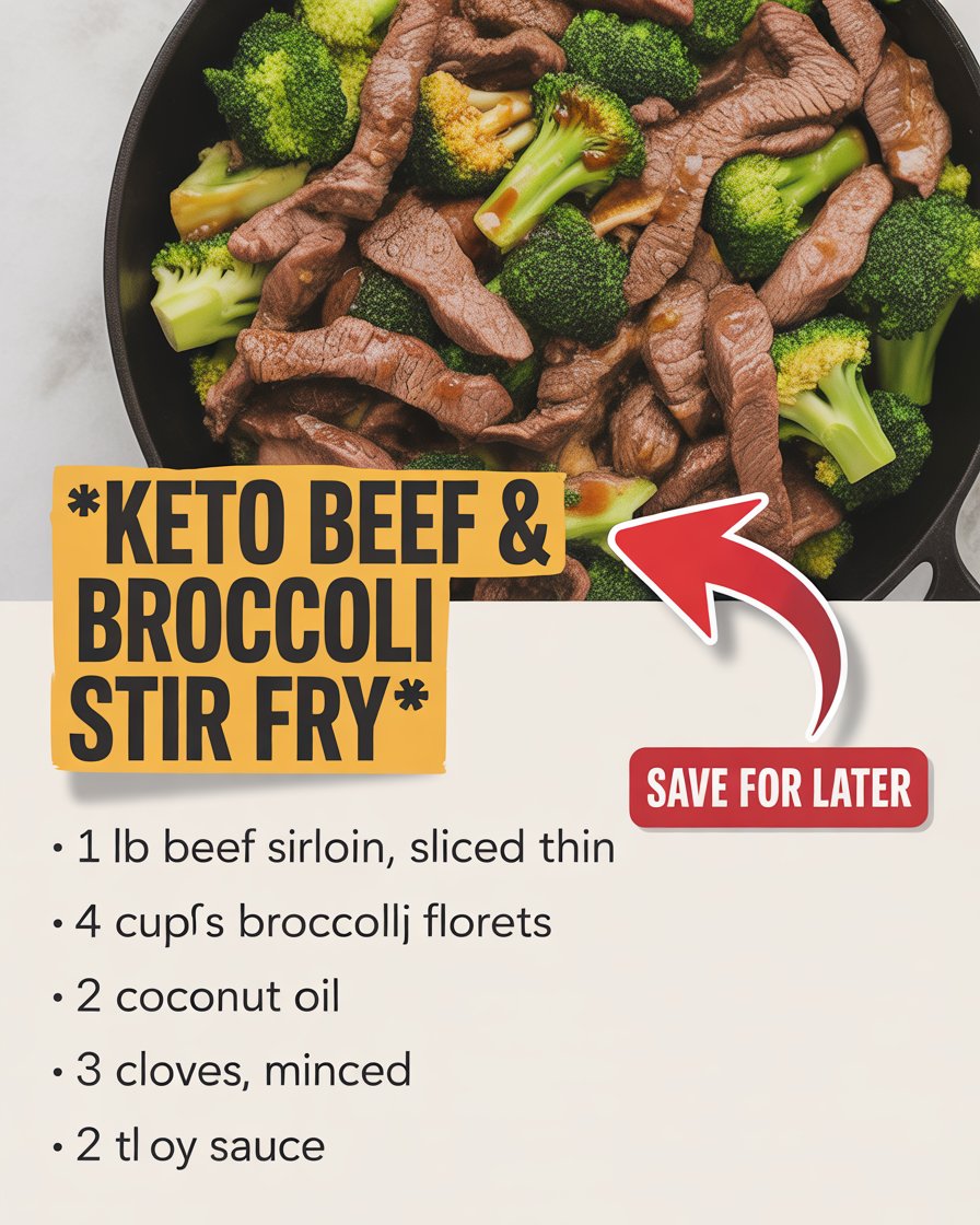 Keto Beef & Broccoli Stir Fry