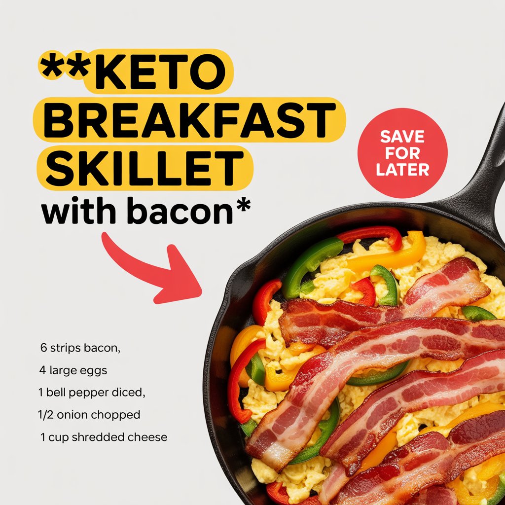 Keto Breakfast Skillet with Bacon