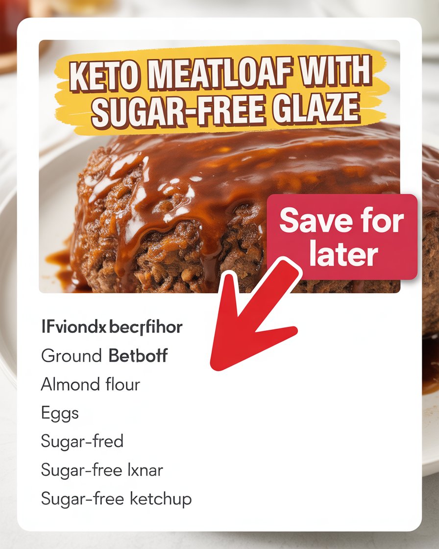 Keto Meatloaf with Sugar-Free Glaze
