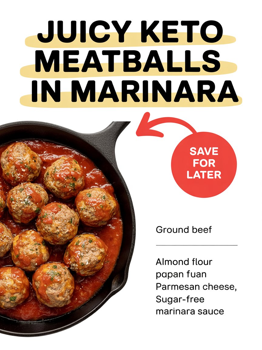 Juicy Keto Meatballs in Marinara