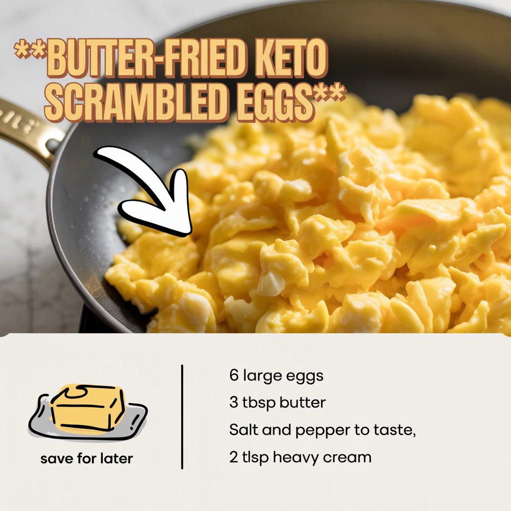 Butter-Fried Keto Scrambled Eggs