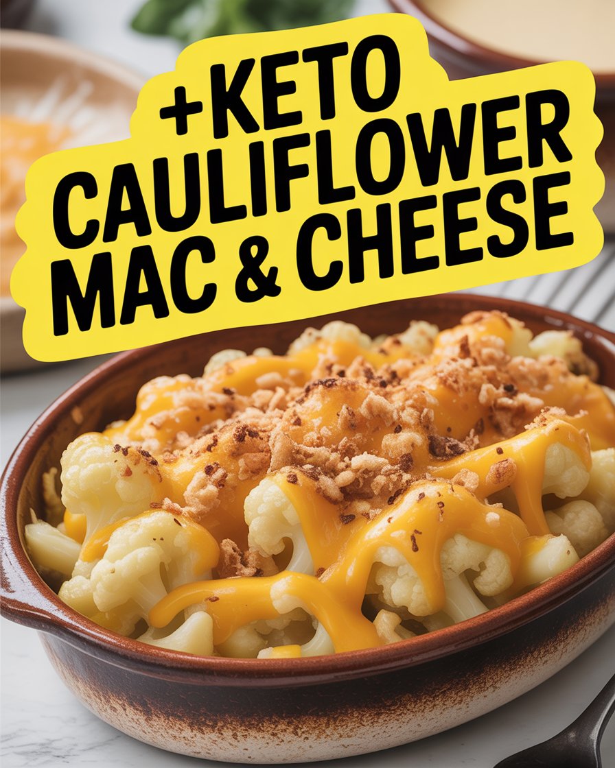 Keto Cauliflower Mac & Cheese