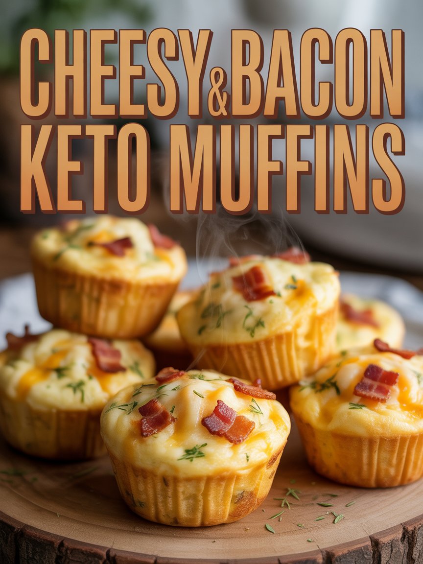 Cheesy Bacon & Egg Keto Muffins