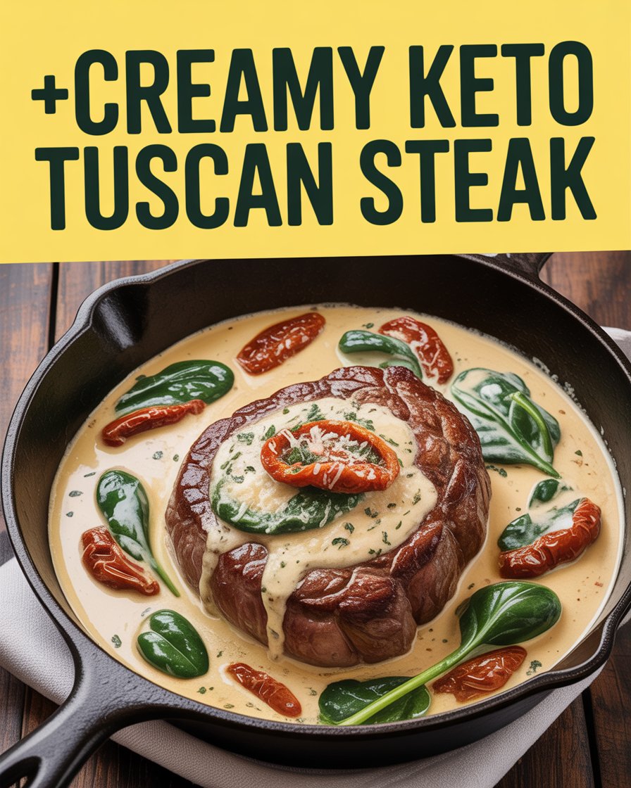 Creamy Keto Tuscan Steak