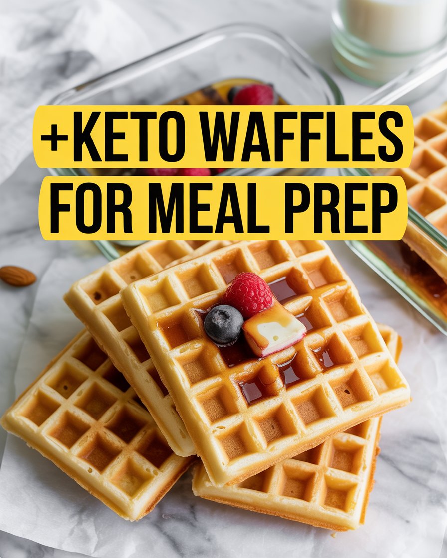 Keto Waffles for Meal Prep