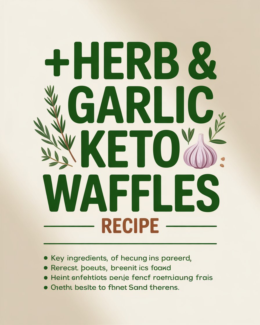Herb & Garlic Keto Waffles Recipe