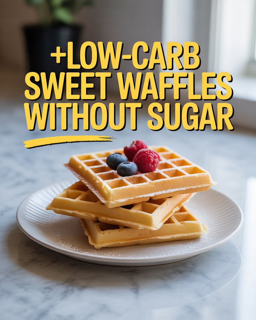 Low-Carb Sweet Waffles Without Sugar