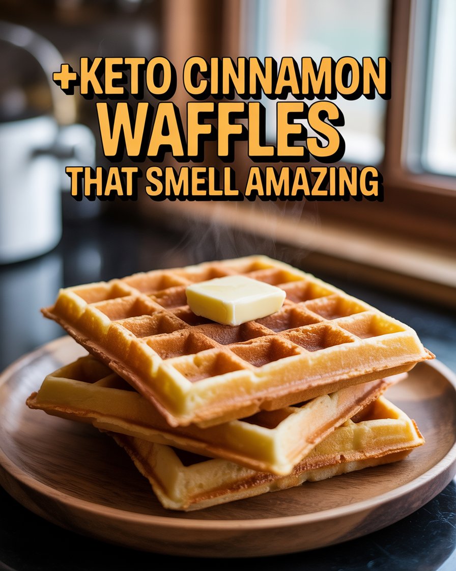 Keto Cinnamon Waffles That Smell Amazing