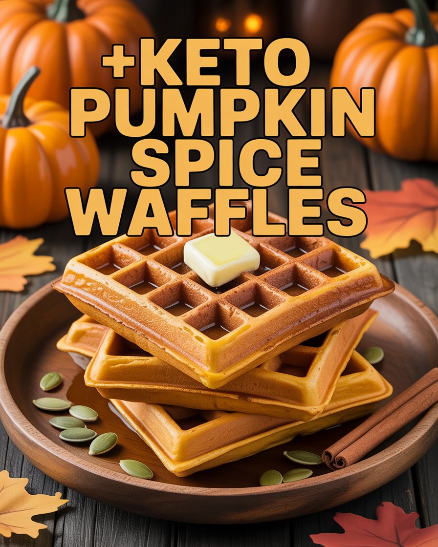 Keto Pumpkin Spice Waffles