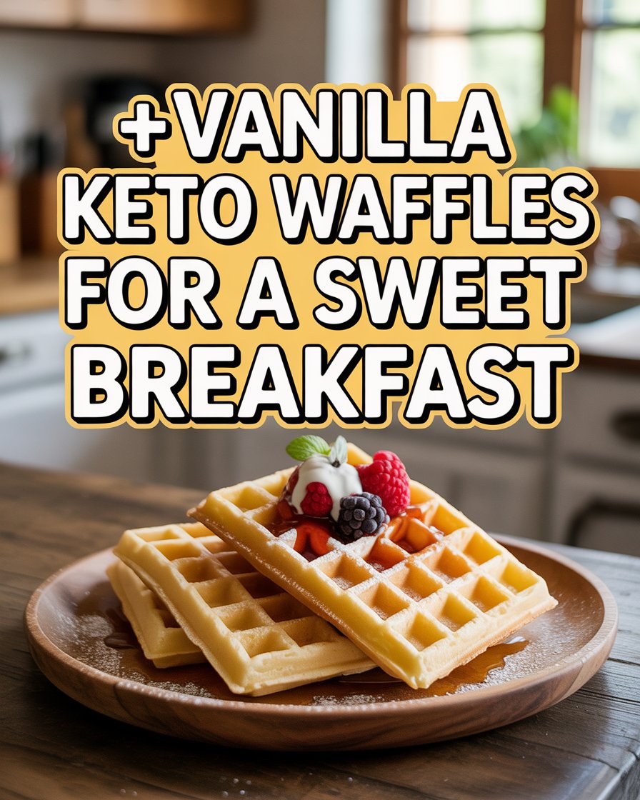 Vanilla Keto Waffles for a Sweet Breakfast