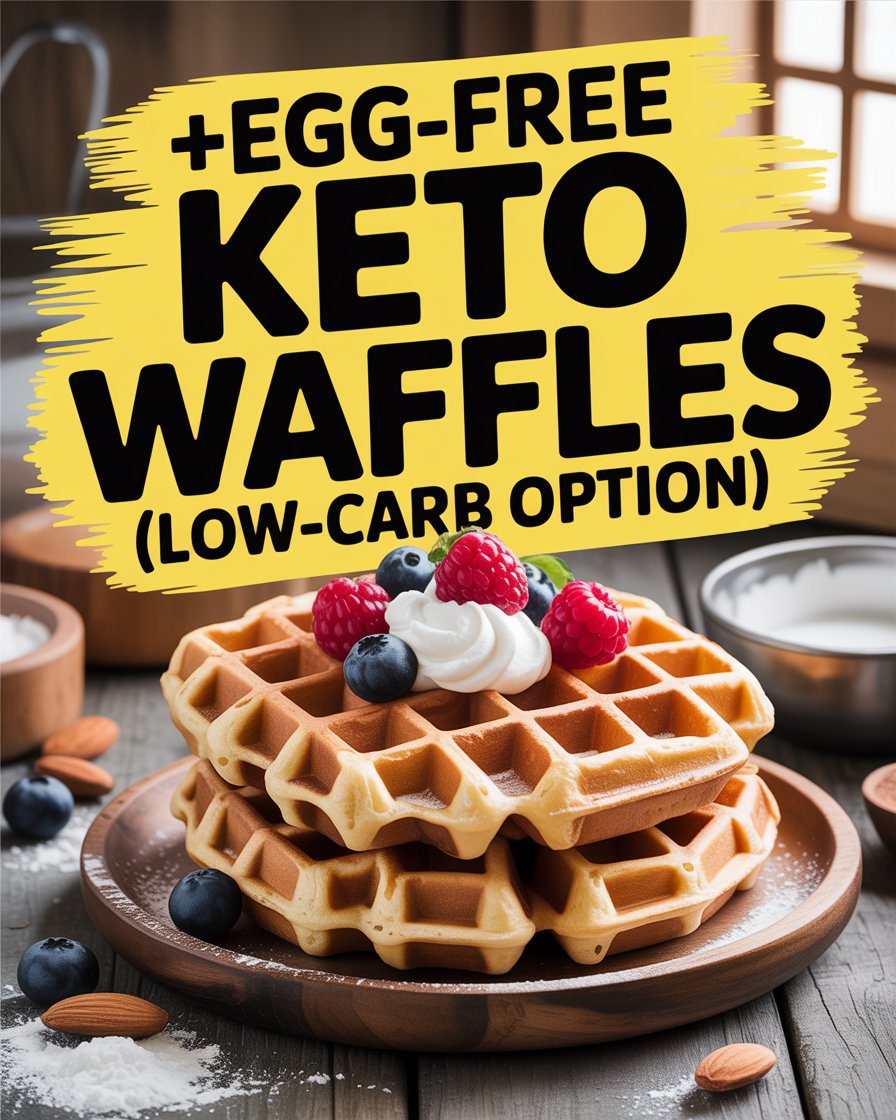 Egg-Free Keto Waffles (Low-Carb Option)