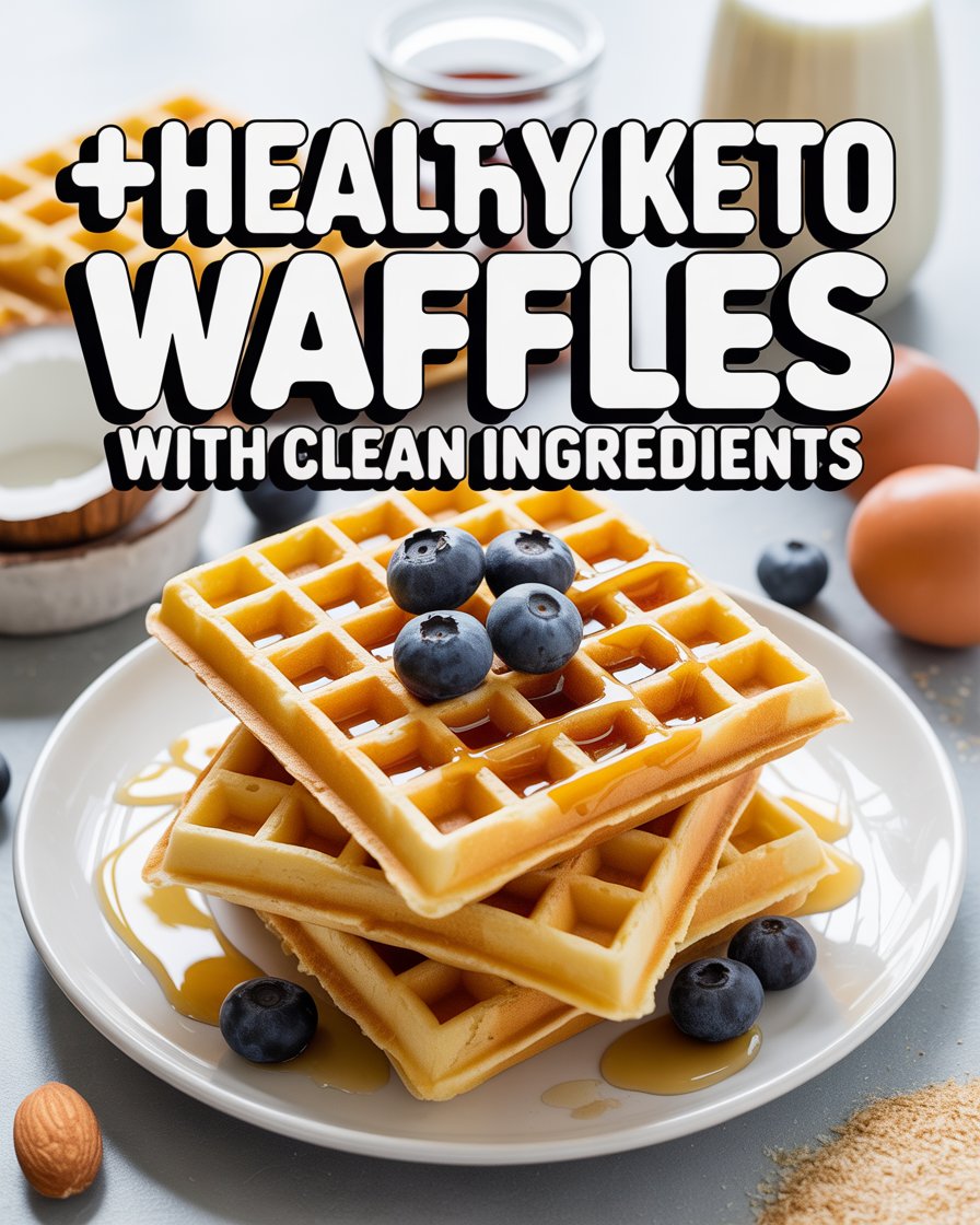 Healthy Keto Waffles with Clean Ingredients