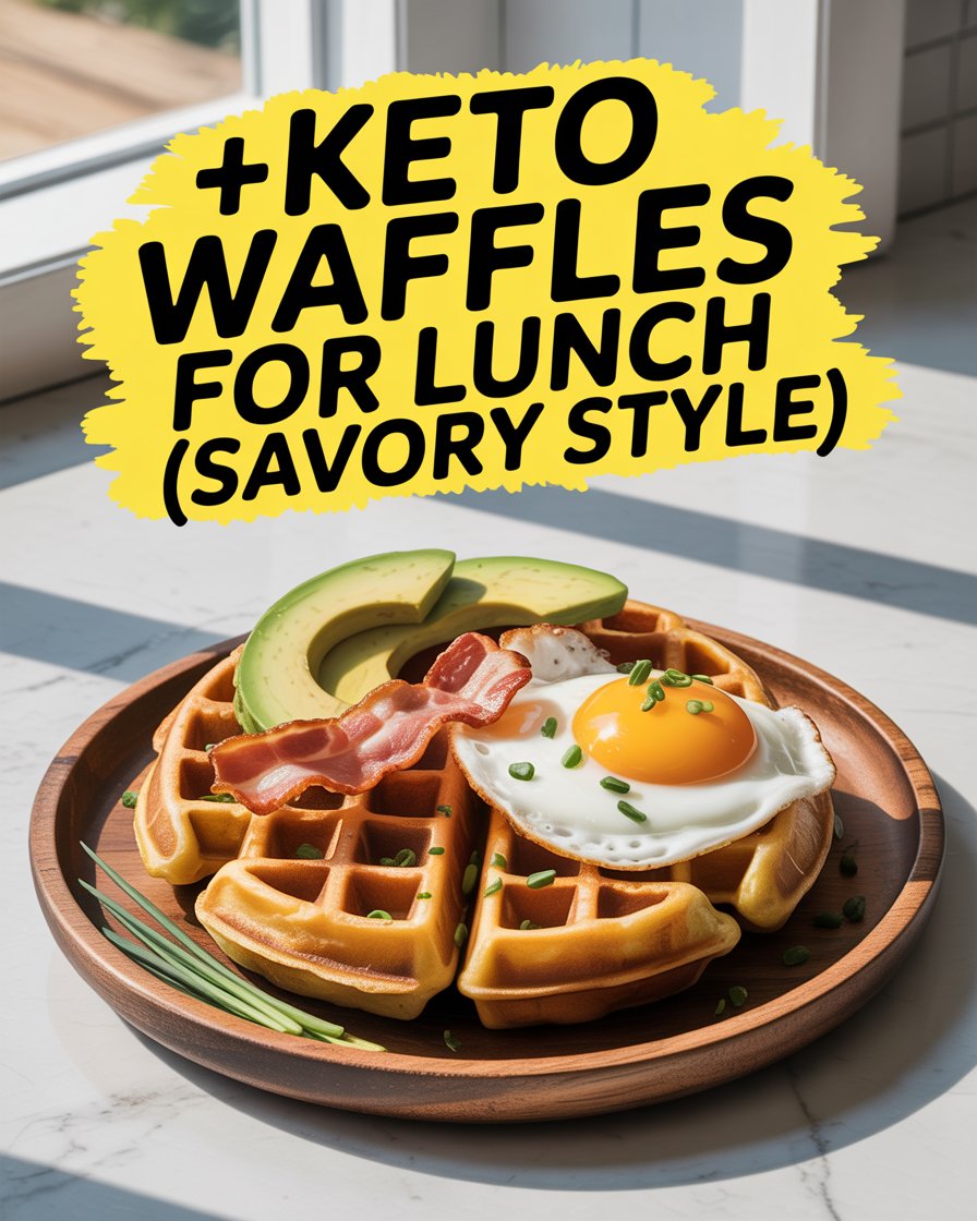 Keto Waffles for Lunch (Savory Style)