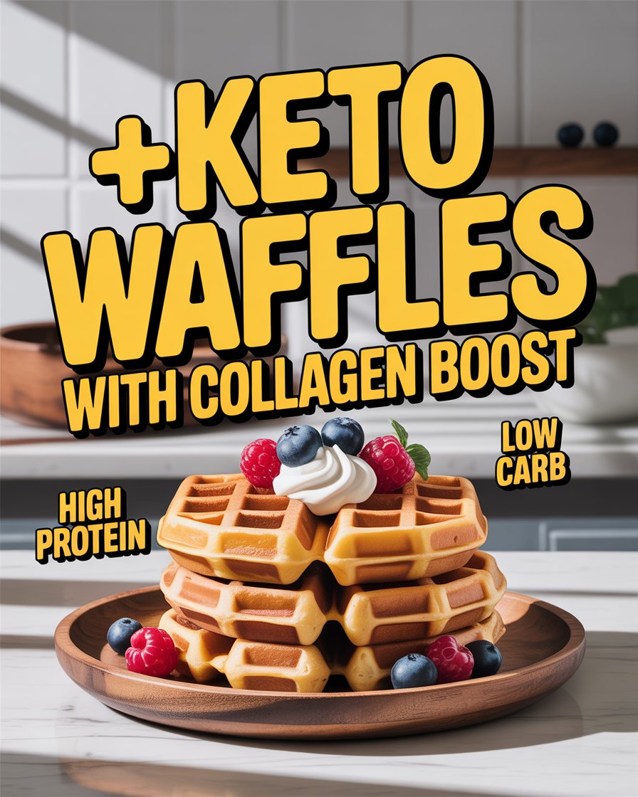 Keto Waffles with Collagen Boost
