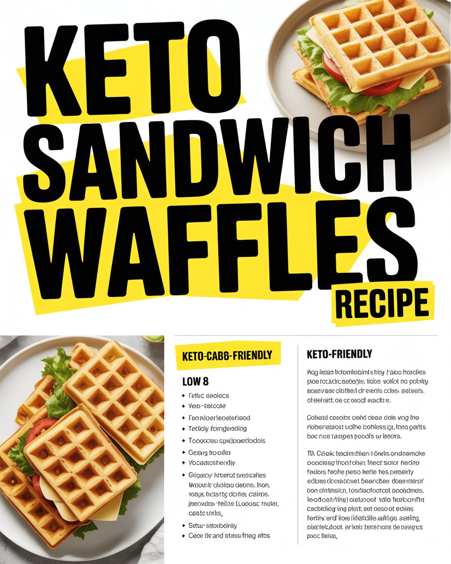 Keto Sandwich Waffles Recipe